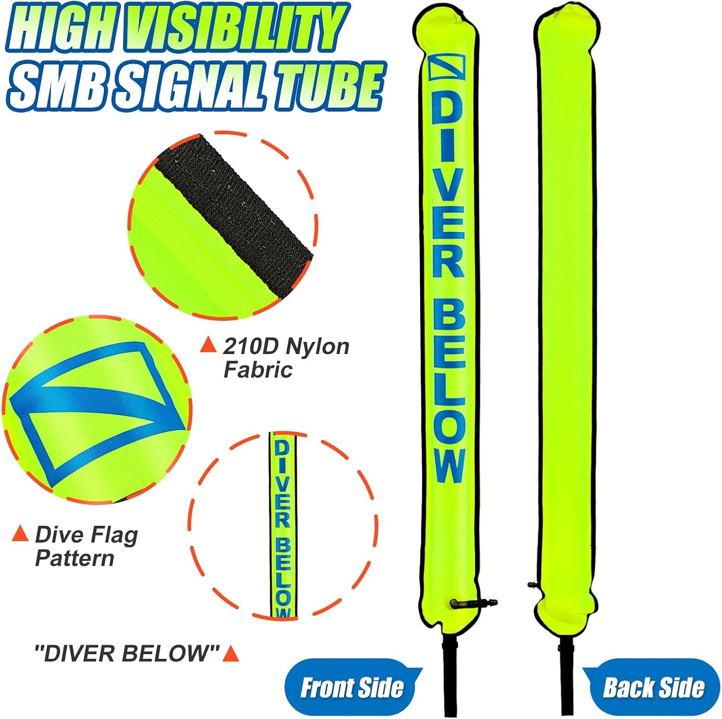 Boya marcador superficie tubo señal 4ft tira reflectante