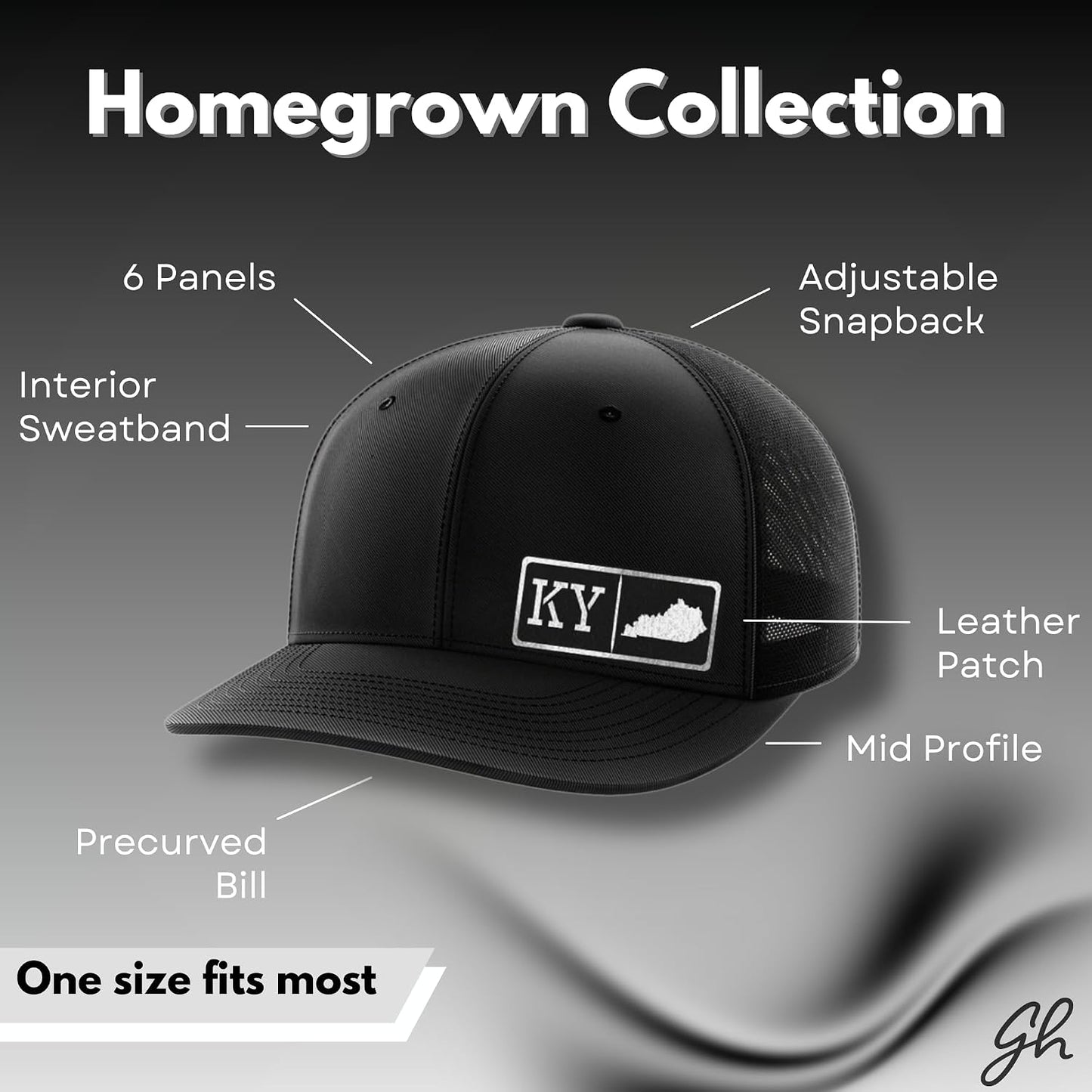 Sombrero parche negro Virginia Homegrown