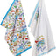 Set 2 paños cocina algodón reutilizables 28x18pulg