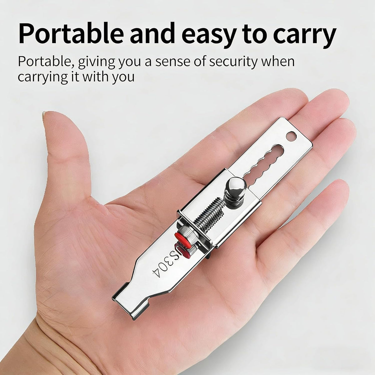 Cerradura puerta portátil para viaje instalación rápida