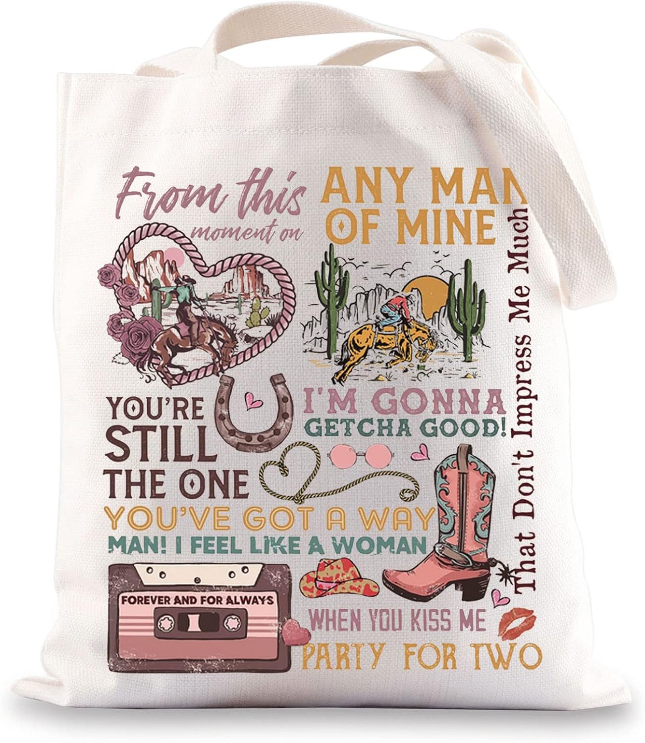 Bolsa hombro álbum country regalo fanático