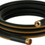 Manguera jardín 20ft x 5/8pulg con conectores latón negro