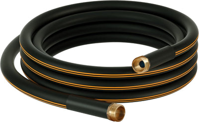 Manguera jardín 20ft x 5/8pulg con conectores latón negro
