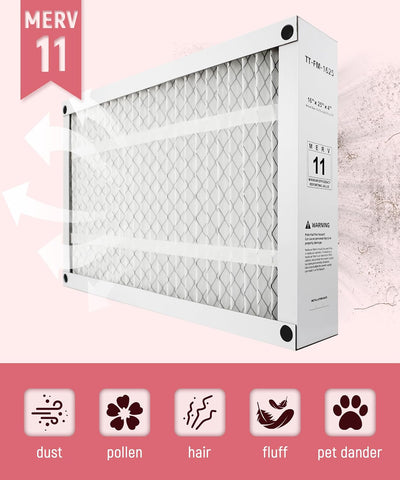 Filtro aire plegable MERV11 16x25x4 pulg