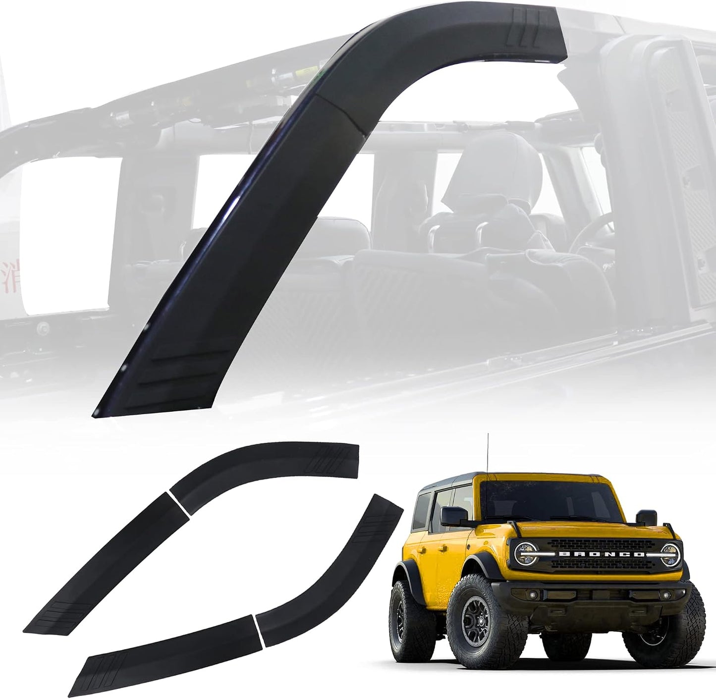 Protectores acolchado barra antivuelco Bronco Ford