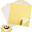 Papel encerado cuadros 7x7pulg 120 hojas rosa amarillo