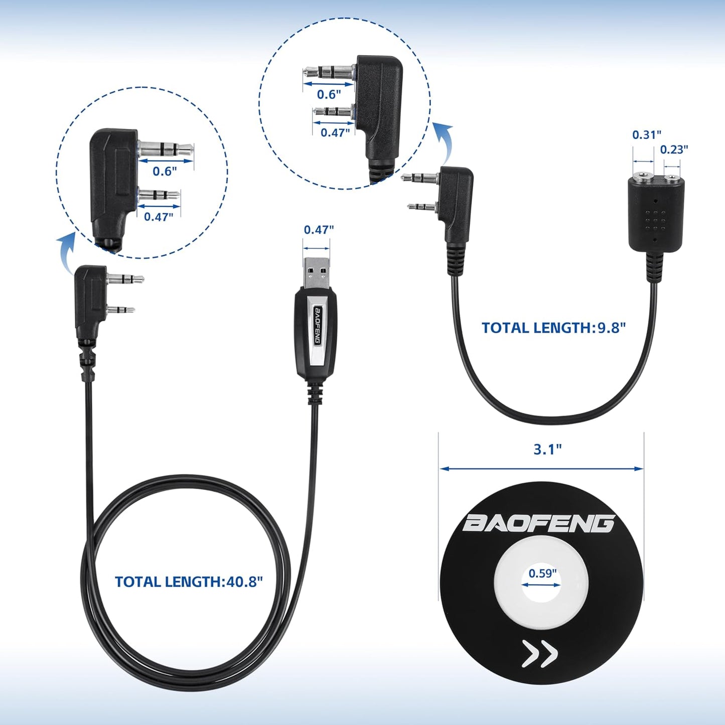 Chip USB CH340 para radioaficionado Baofeng BF-F8HP Pro y