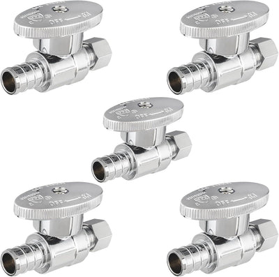 5 Válvulas PEX 1/2x3/8 pulg compresión baño