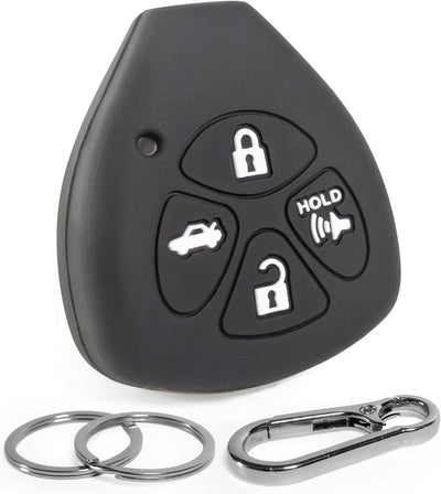 Fundas silicona llave Toyota Camry Corolla 08-13 negro pizarra