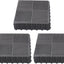 18 Tapetes Antiderrap 12x12pulg Grises 0.4pulg Grosor