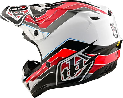 Casco motocross poliacrillita adulto XCH blanca/gris