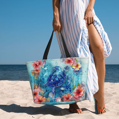 Bolsas playa mujer grandes impermeables con bolsillo seco y húmedo