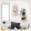 2 Estantes Pared Bohemios Arco Iris Madera Vintage