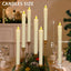 Velas LED sin llama cera real control remoto 9.6pulg