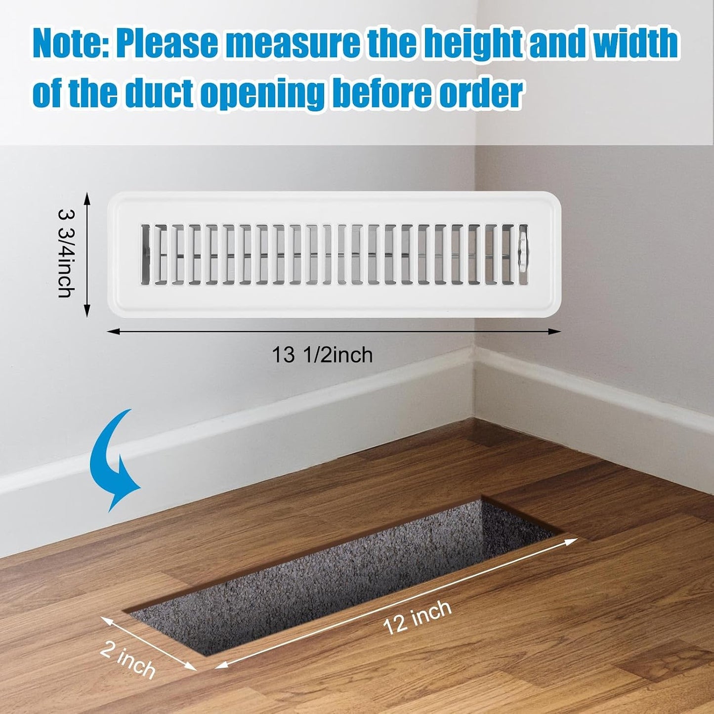Registro piso acero 2x12" caminable con amortiguador