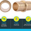 Acoplamiento crimpado 1pulg pack 10 accesorios plomería latón