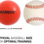 Pelotas entrenamiento béisbol 1lb 2 7/8pulg pack 3