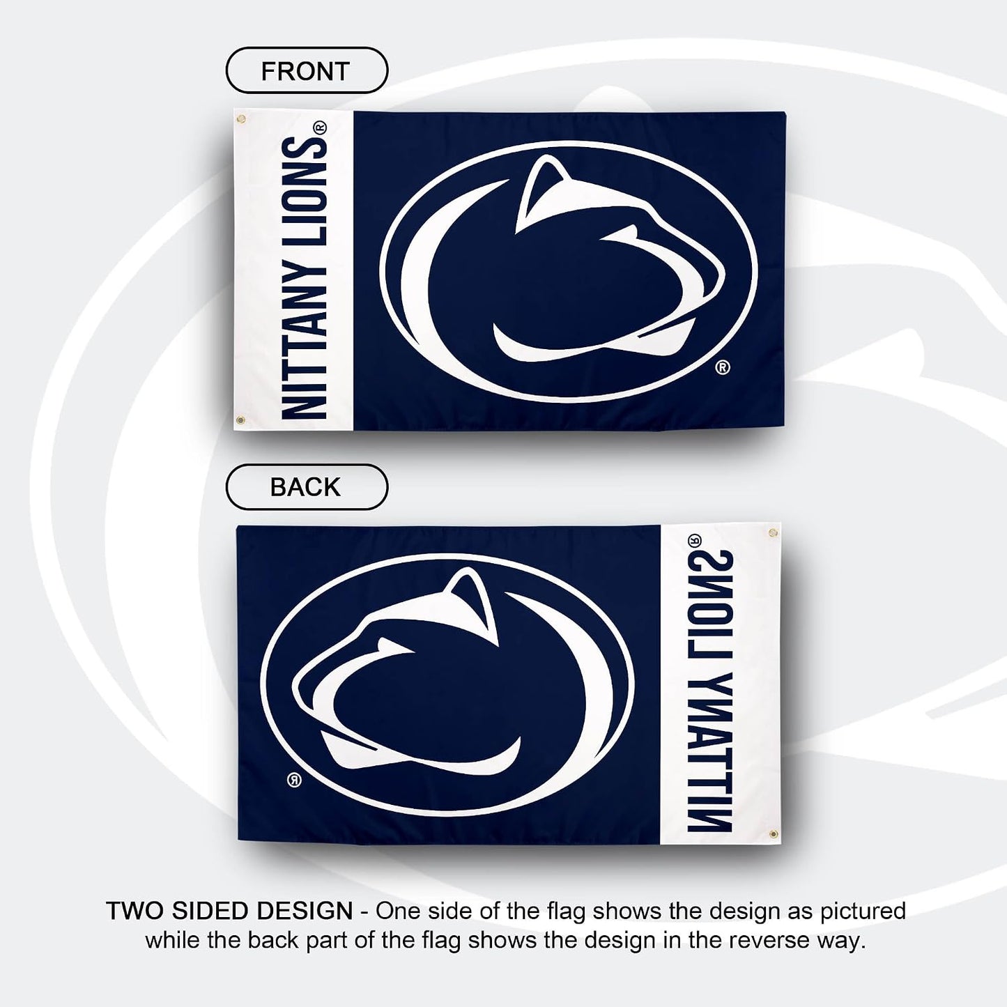 Bandera Penn State Nittany Lions 3x5pies 100% poliéster
