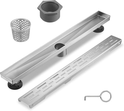 Drenaje ducha 28pulg acero inox níquel cepillado