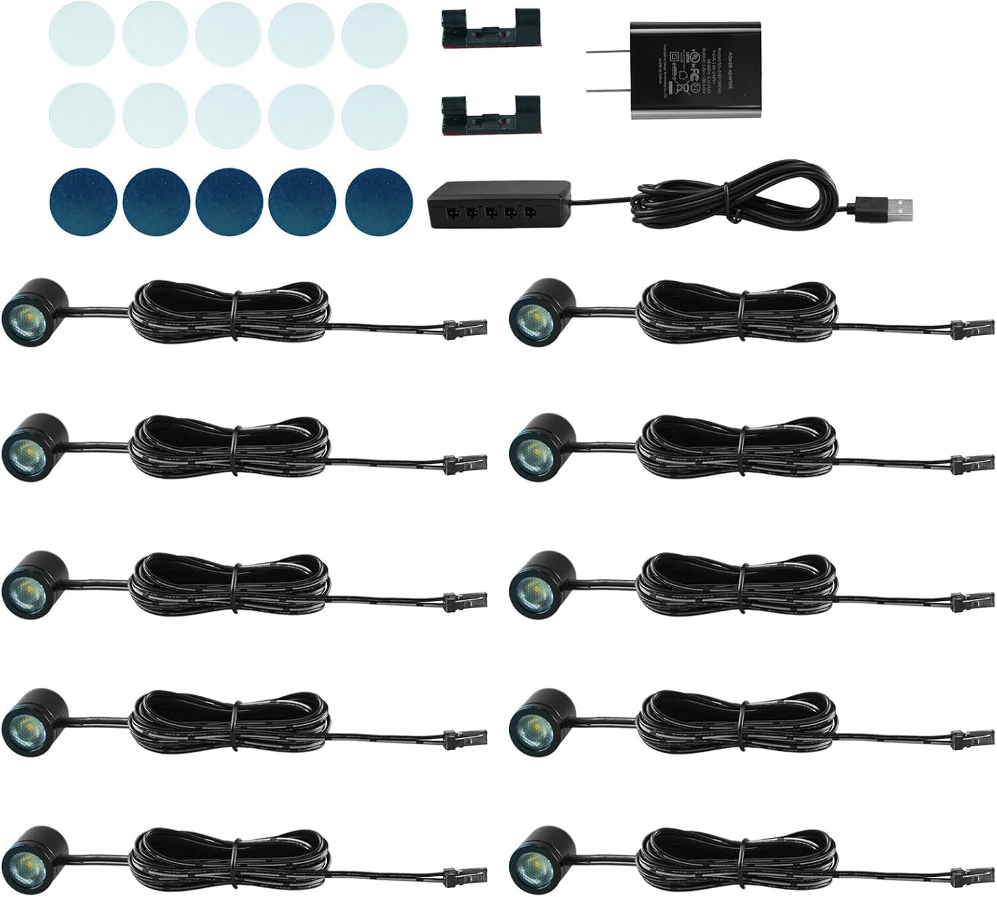 Luces LED USB para decorar arte y manualidades blanco cálido