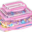3 Pzas Bolsas Rígidas con Cremallera Rosa