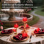 Velas LED sin llama parpadeantes base roja pack 24 hogar boda