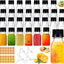 42 Botellas Plástico 2oz con Tapas Escala para Salsa Jengibre