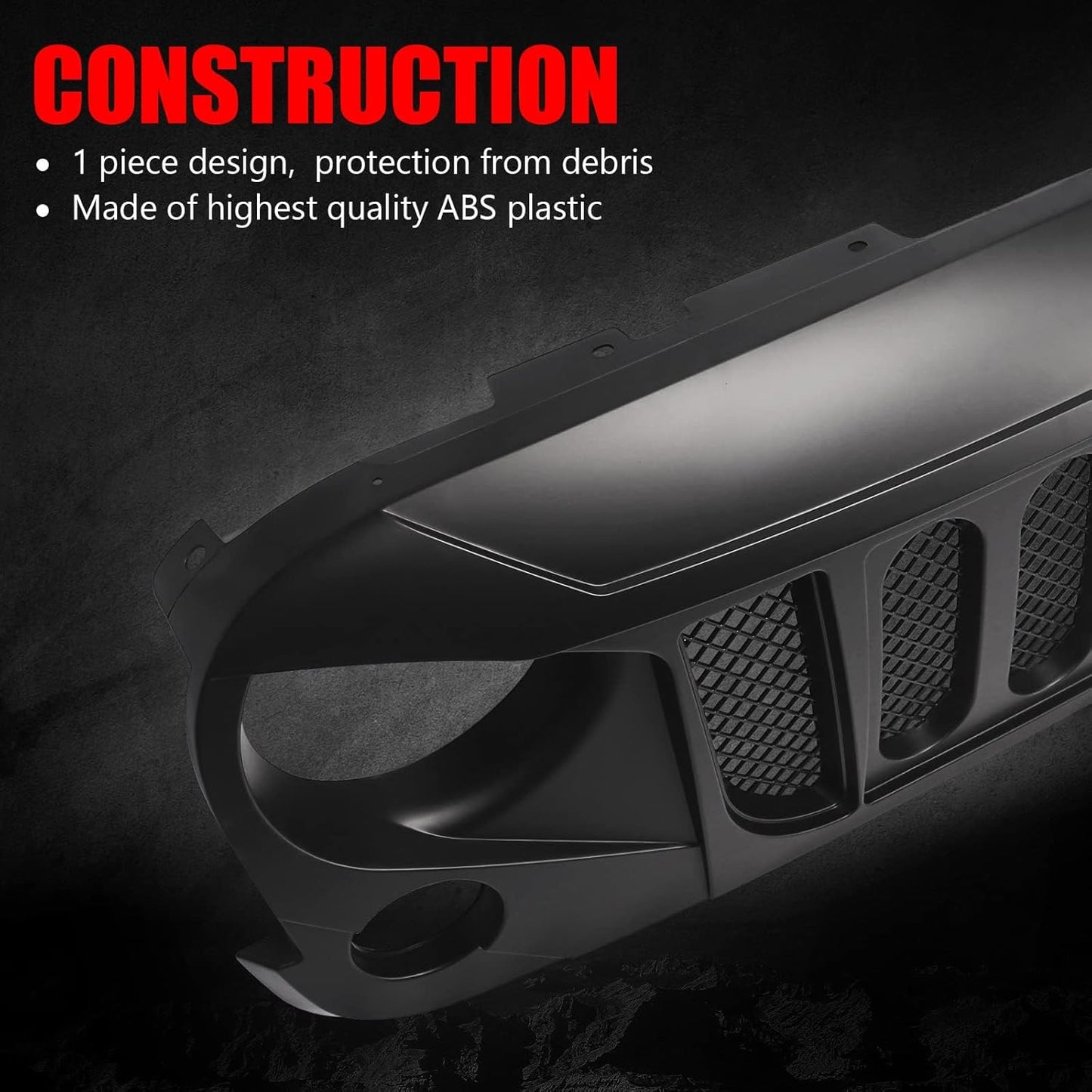 Parrilla delantera Wrangler JK 07-18 negra con malla