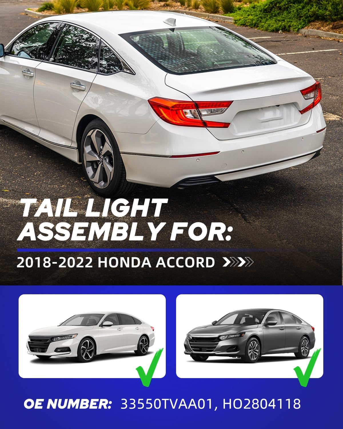 Luces traseras LED Honda Accord 10ª gen izquierda conductor