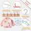 Perchas bebé set 20 blancas colgador ajustable 11-14pulg