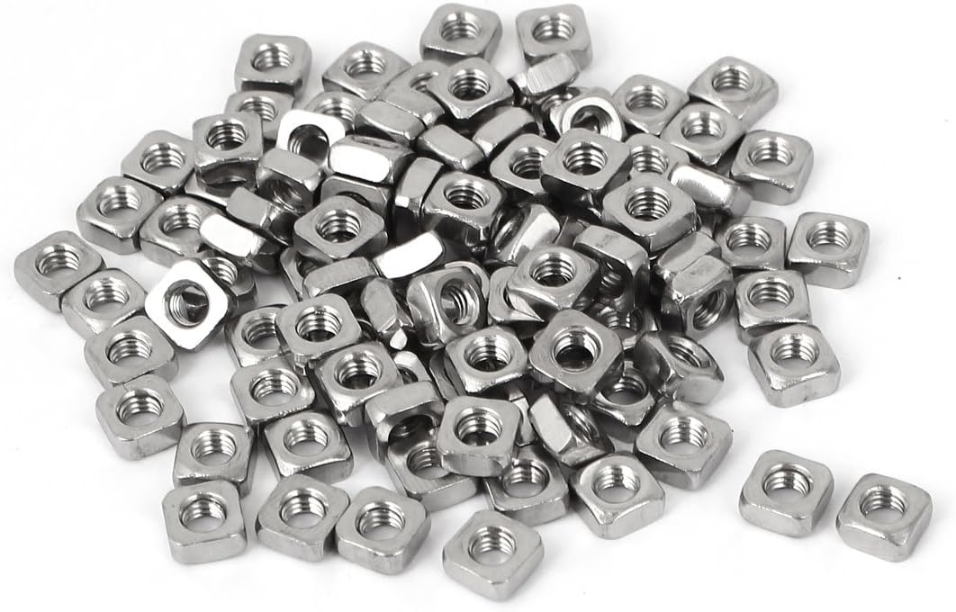 Tuercas cuadradas acero inox M4x7mm 100pcs