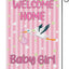 Bandera jardín doble cara it's a girl stork para bebé y fiestas