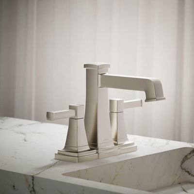 Grifo lavabo baño níquel cepillado 1.2gpm