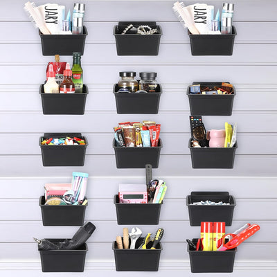 15 Cubos Organiz. Pared Listones Plástico Garaje