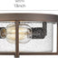 Lámpara techo metal isla cocina dormitorio pasillo bronce