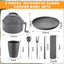 Set 6 Pzas Cocedor Ramen Microondas 40oz Platos Tazas Cubiertos