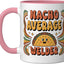 Taza Cerámica Fiesta Tacos Cinco De Mayo Rosa/Blanca