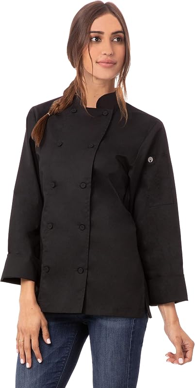 Abrigo Chef Sofia para Mujer Térmico de Algodón con Capucha