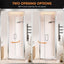 Puerta ducha pivotante 30-31.5pulg x76pulg vidrio templado