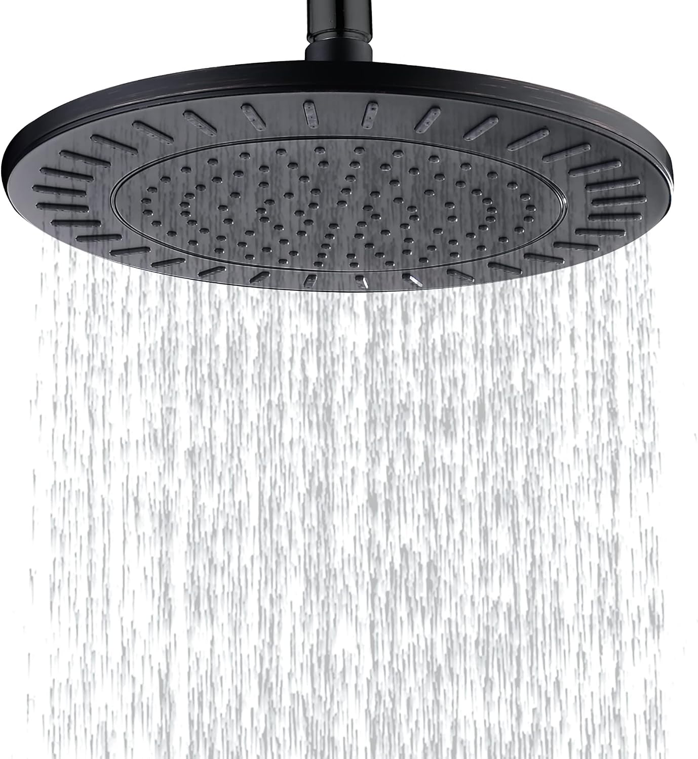 Cabezal ducha lluvia 9pulg ajustable bronce aceitado