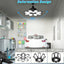 2 Luces LED Garaje E26/E27 81 Paneles Ajustables