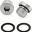 Llave ranurada M20x1.5 acero inox 304 junta tórica pack 2