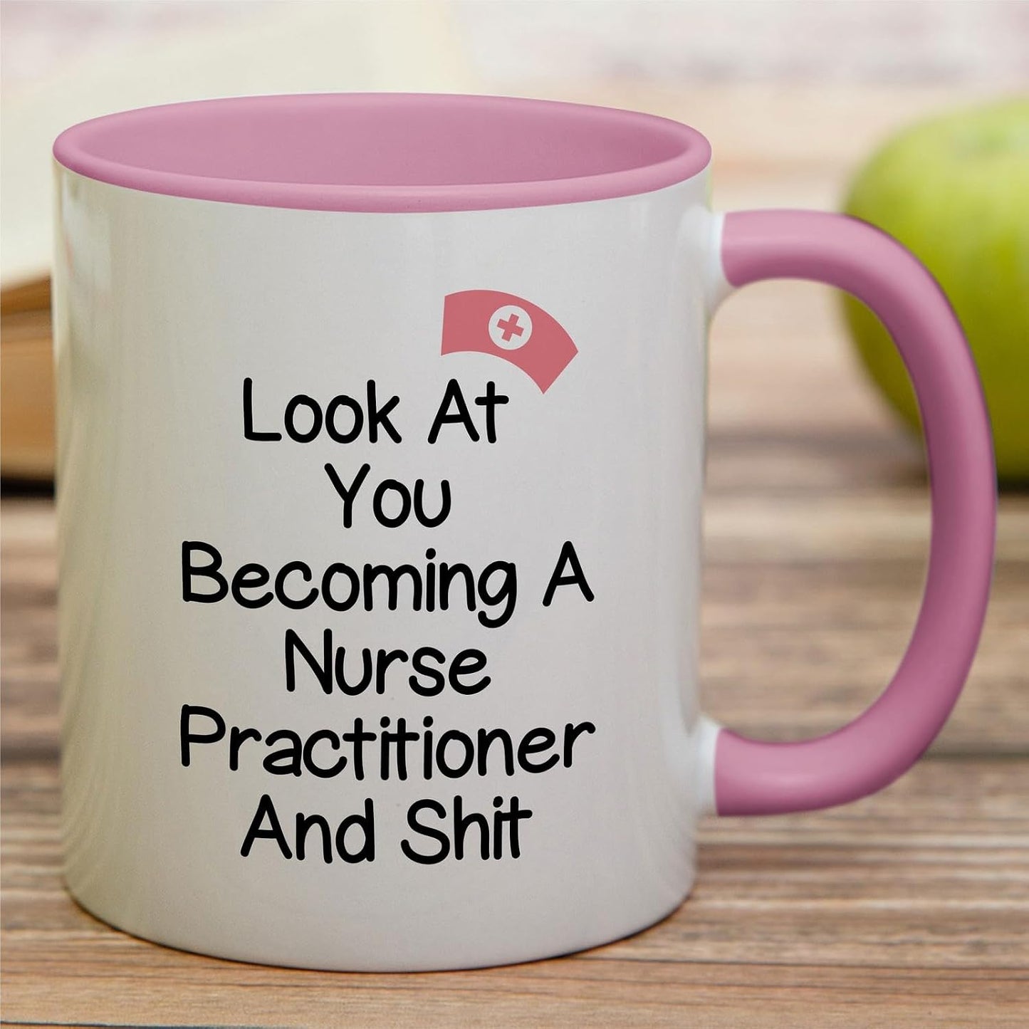 Taza blanca cerámica graduación enfermera 11oz