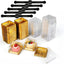 Set 50 Recipientes Pastel Luna 3pulg Individual Con Tapas