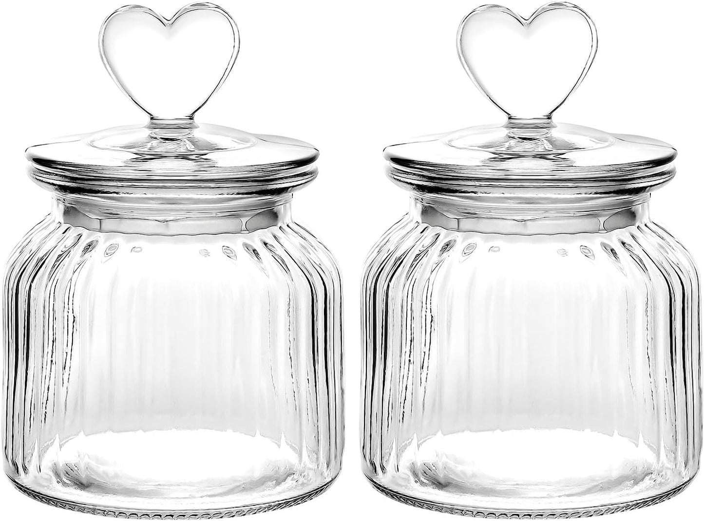 2 Pzas Frascos Vidrio Herméticos 22oz para Dulces