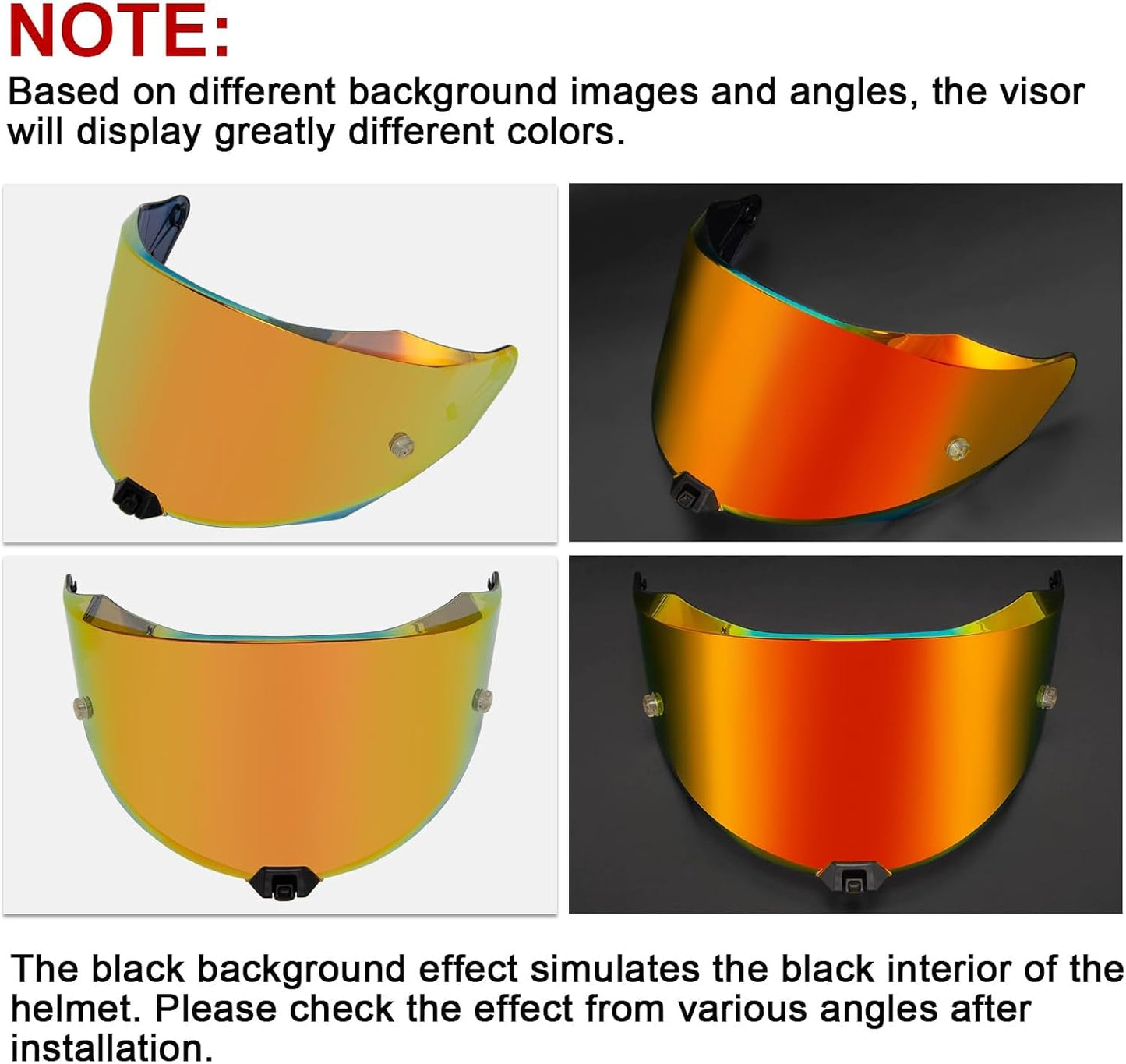 Visera tintada KYT R2R rojo oscuro UV400 impacto