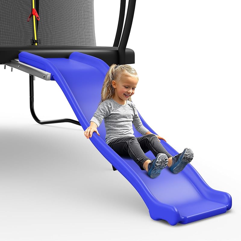 Tobogán plástico para cama elástica 8-16ft segura para niños