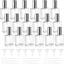 20 Botellas Perfume Vidrio 0.5oz con Cuentagotas para Viaje