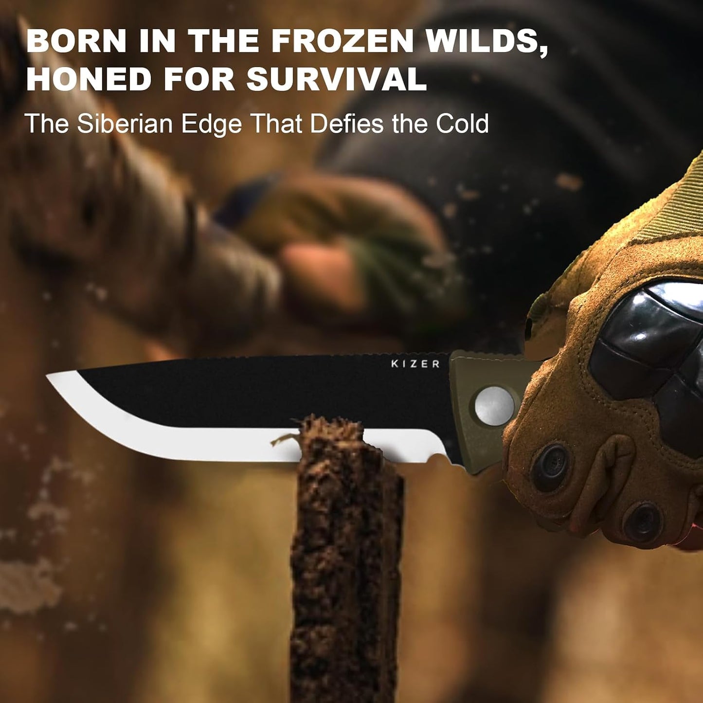 Cuchillo campamento acero 1095 4.23" mango G10