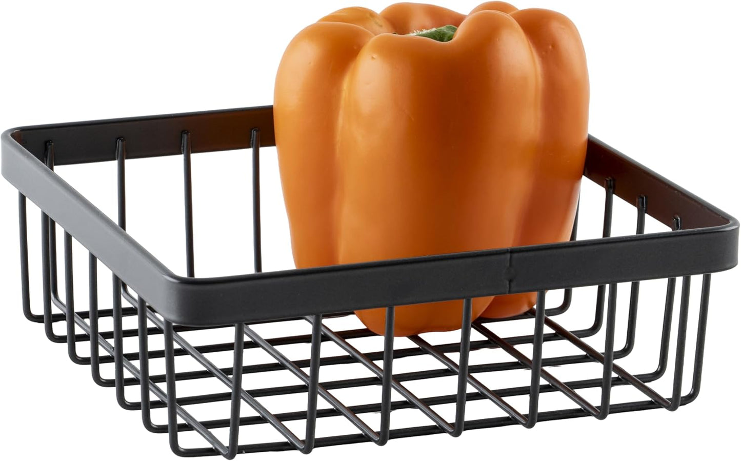 Cesta alambre cuadrada almacenamiento 6x6x2"